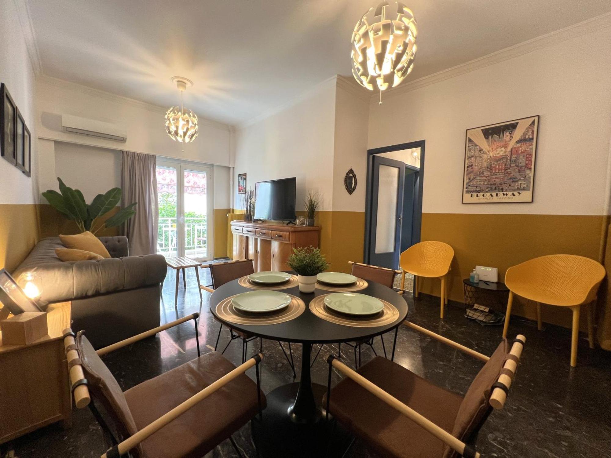 Athenian Vintage Style 2 Bdr Apartment Luaran gambar